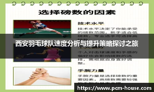 西安羽毛球队速度分析与提升策略探讨之旅